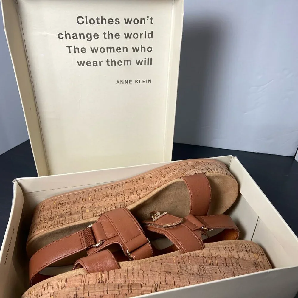Anne Klein cork platform sandals - Woman's size 10.5-11 (NIB)
